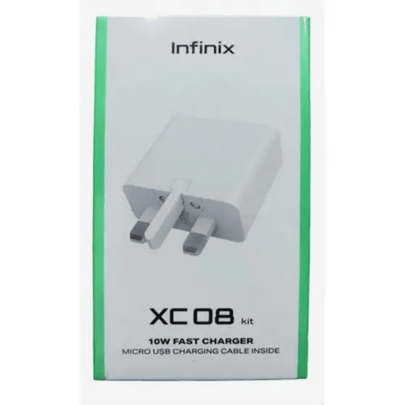 Infinix 10W Charger with Micro-USB Cable XC08 Kit - Image 2