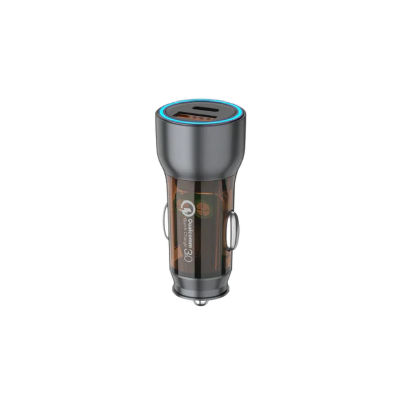 Yolo Dual Port USB-A + Type-C Car Charger Black??? Y-521 - Image 2