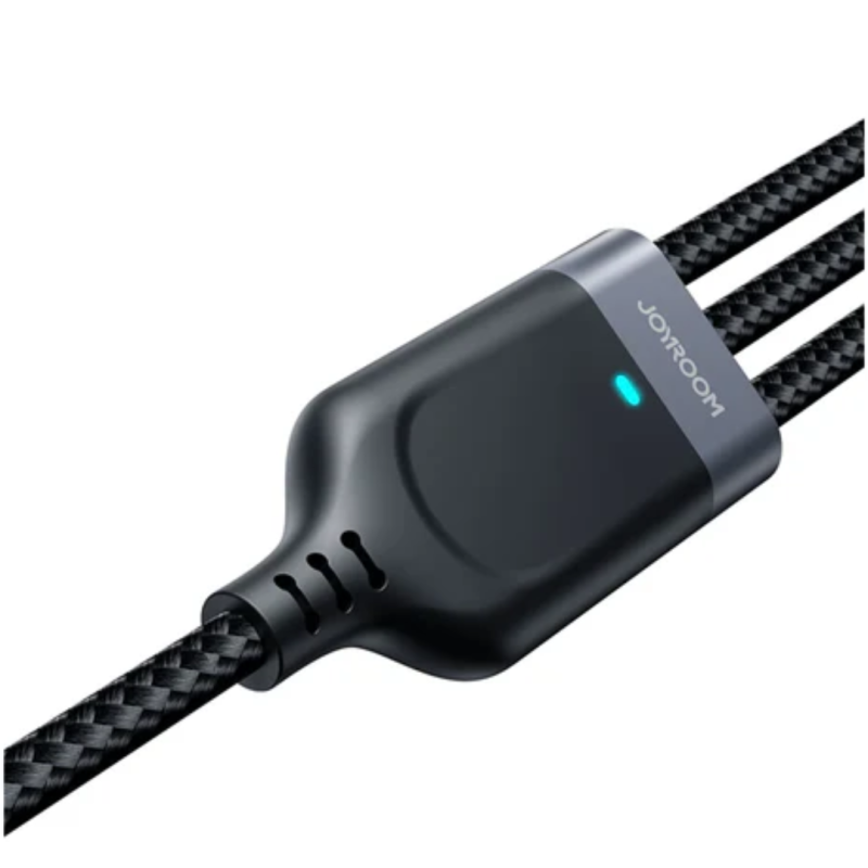 Joyroom Multi-Use Series 3.5A 3-in-1 USB to Lightning, Type-C and Micro Black S-A18 - Image 3