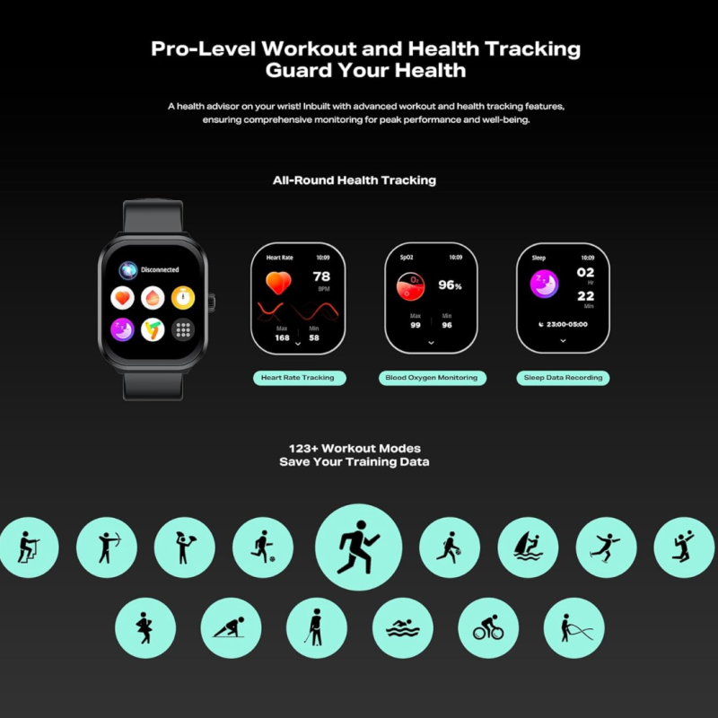Infinix XWatch 3 Plus Smart Watch Black XW3P - Image 5