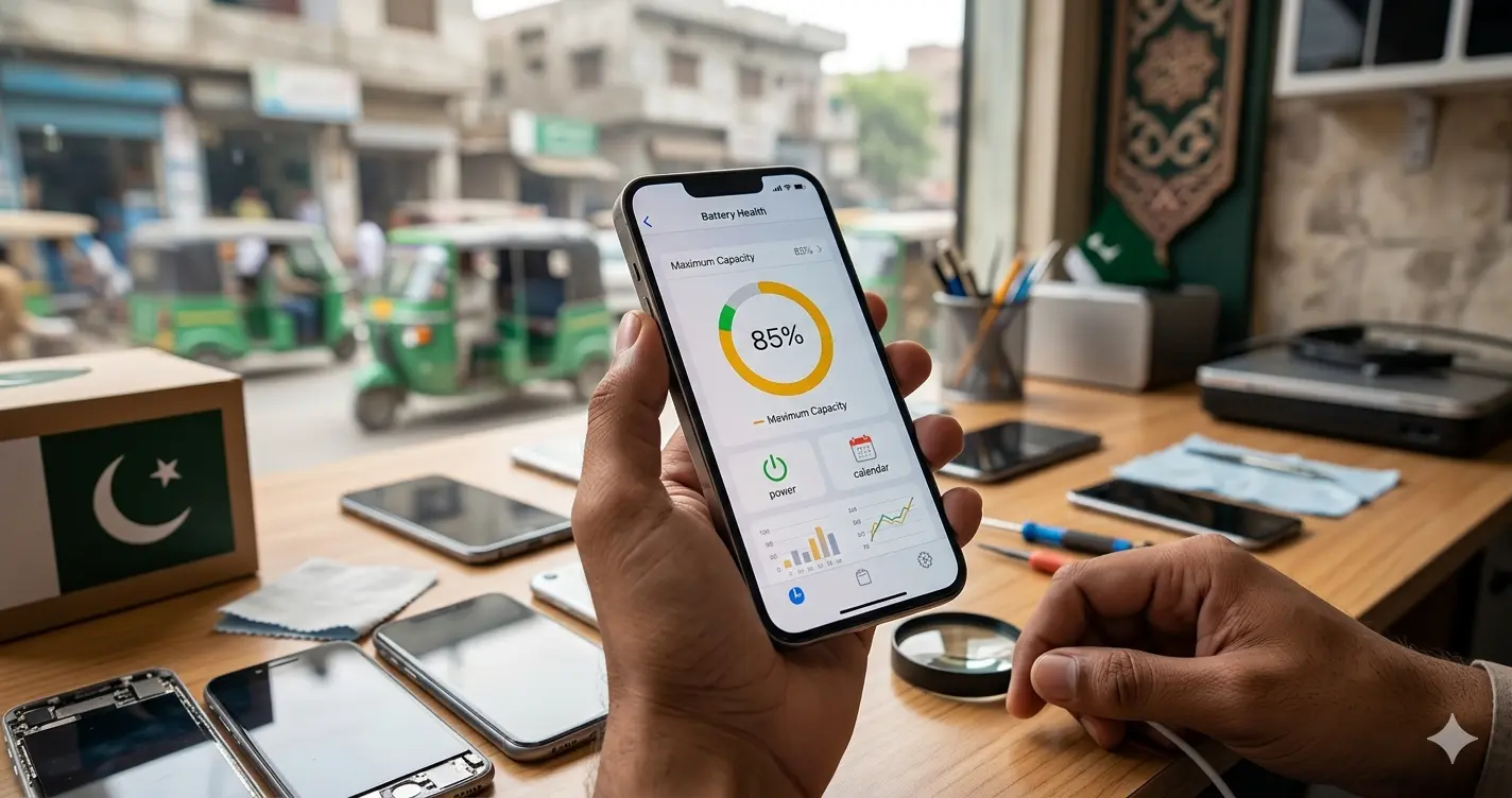 iPhone Battery Health Guide Before Buying Used iPhones in Pakistan (2026)